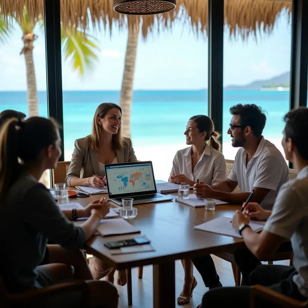 Professional team collaboration